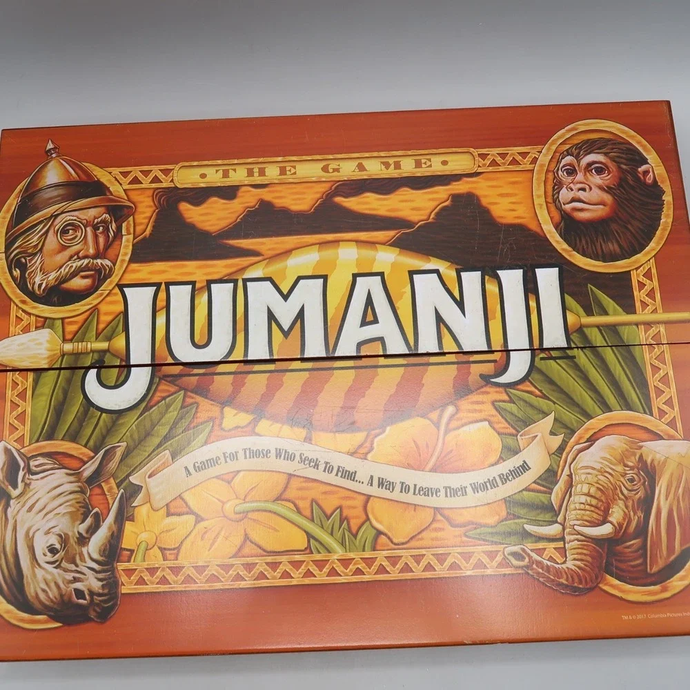 JUMANJI Board Game for Parts Pawns Rhino Dice Timer Cards Decoder 2017
